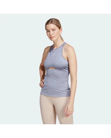 ADIDAS MAGLIETTA FITNESS HIIT AEROREADY BLU AZUL