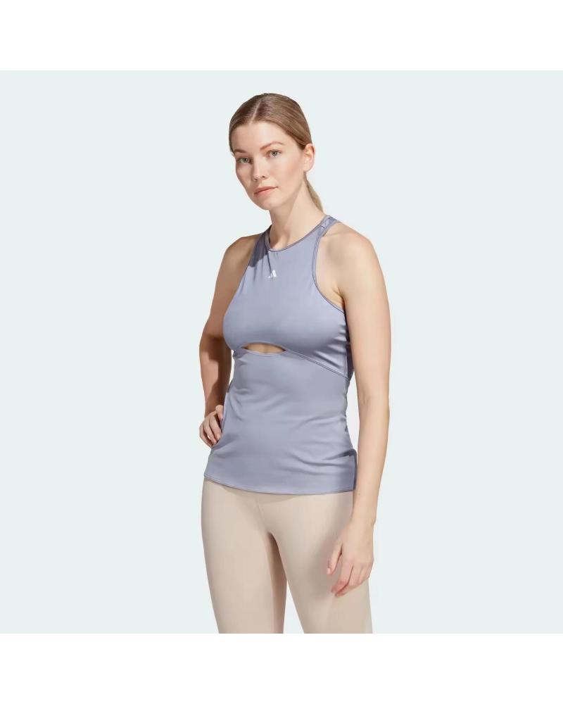 ADIDAS MAGLIETTA FITNESS HIIT AEROREADY BLU AZUL