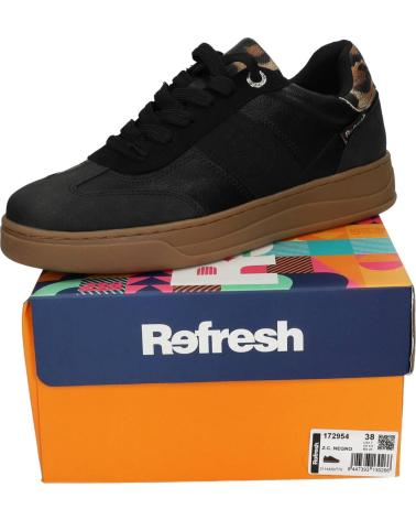 ZAPATILLAS REFRESH 172954 NEGRAS CON ANIMAL PRINT NEGRO