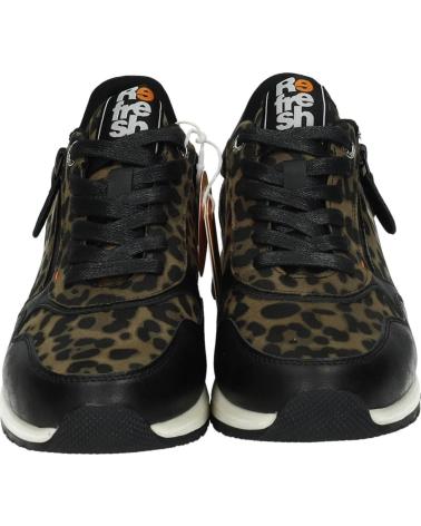 SNEAKERS REFRESH 172958 NERE CON STAMPA ANIMALIER NEGRO