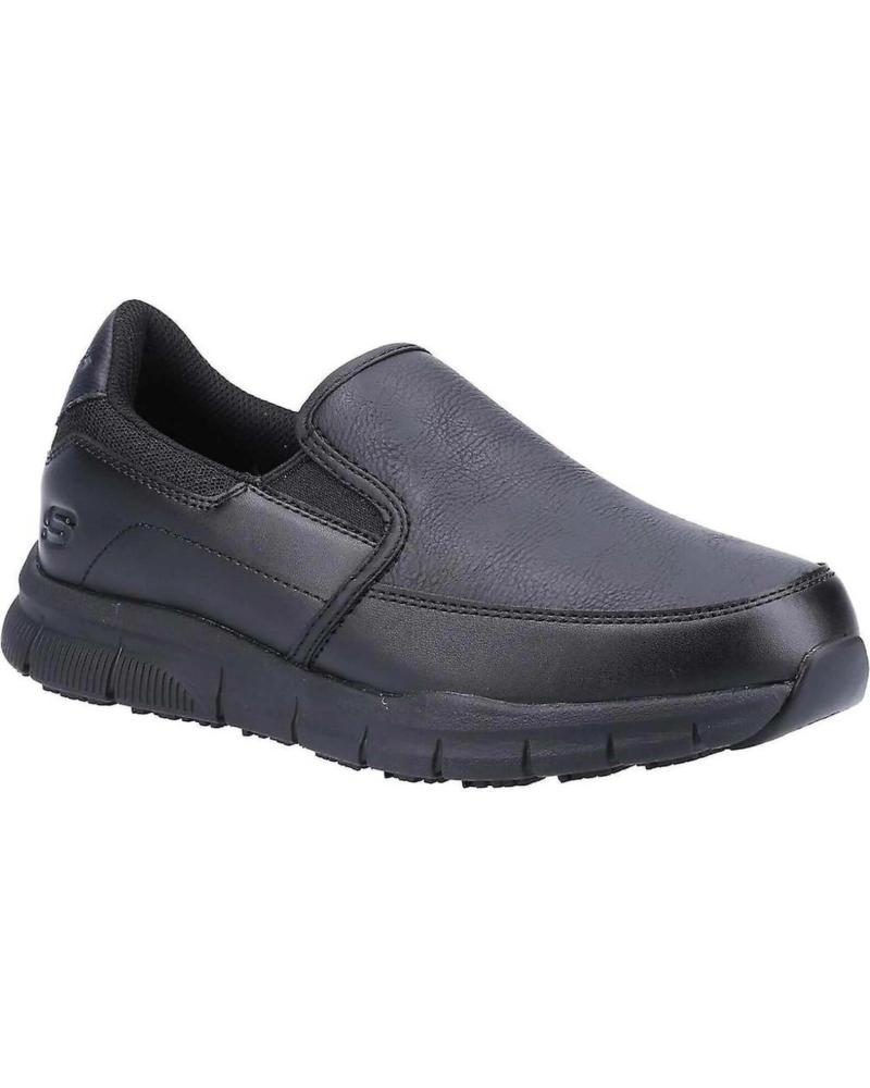 SCARPE SLIP-ON SKECHERS CASUAL NERE NEGRO