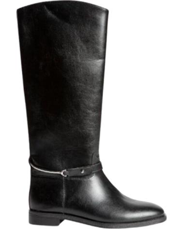 LANGER REITSTIEFEL CORINA SCHWARZ MIT STEIGBÜGEL-DETAIL NEGRO