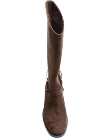 LANGER REITSTIEFEL CORINA BRAUN MIT STEIGBÜGEL-DETAIL MARRóN