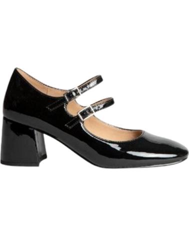CORINA BLACK PATENT LEATHER COURT SHOE 5 CM HEEL NEGRO
