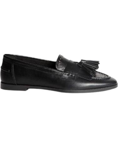 MOCASSIM CORINA PRETO COM BORLAS NEGRO
