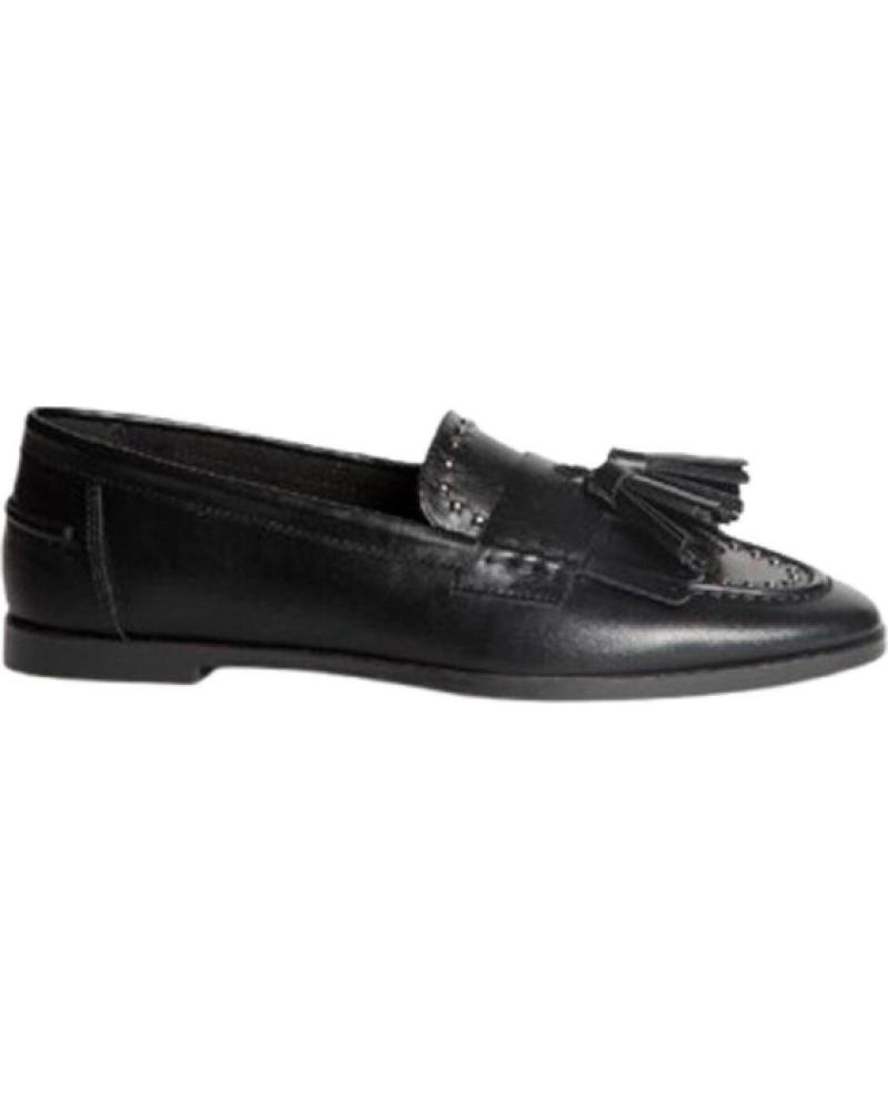 MOCASSIM CORINA PRETO COM BORLAS NEGRO