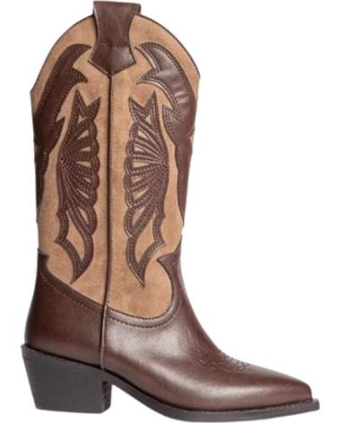 BOTA COWBOY CORINA MARROM COM BORDADOS MARRóN