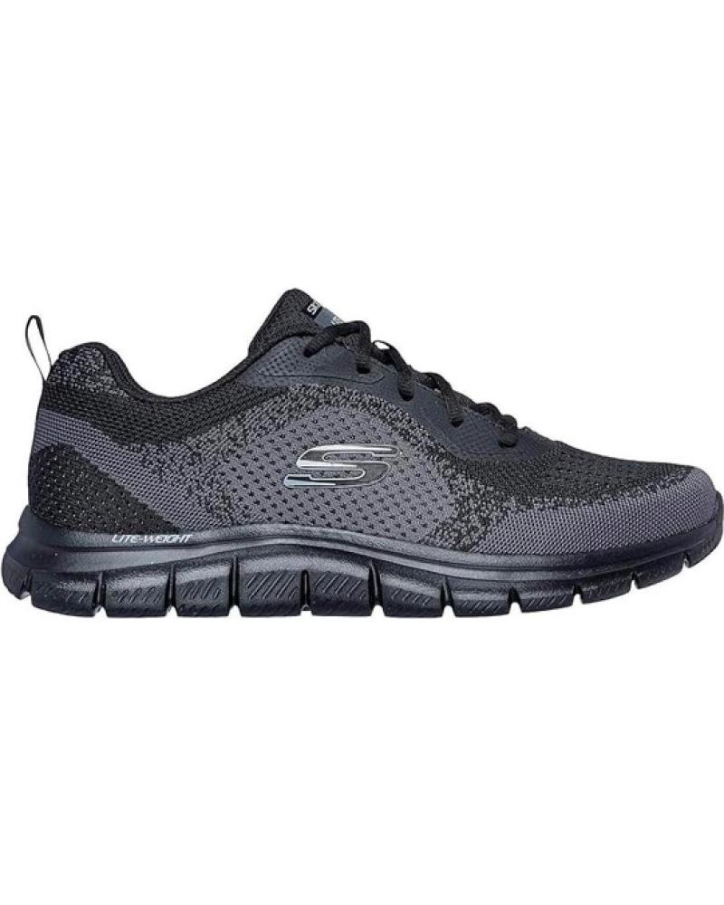 SKECHERS TRACK GLENDOR CASUAL SNEAKERS BLACK NEGRO
