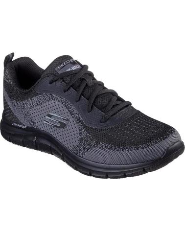 SKECHERS TRACK GLENDOR CASUAL SNEAKERS BLACK NEGRO