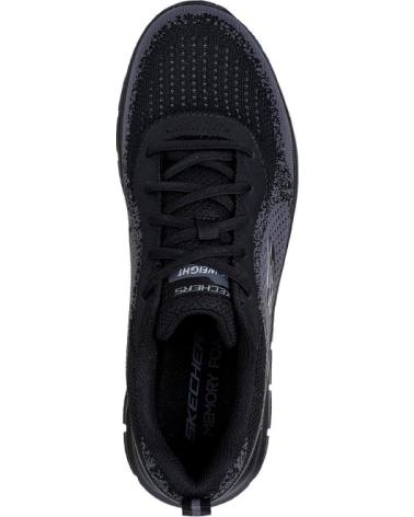 SKECHERS TRACK GLENDOR CASUAL SNEAKERS BLACK NEGRO