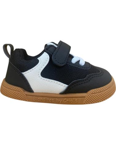 BARFUSS-SPORTSCHUHE CRIOS FLASH SCHWARZ MIT KLETTVERSCHLUSS NEGRO