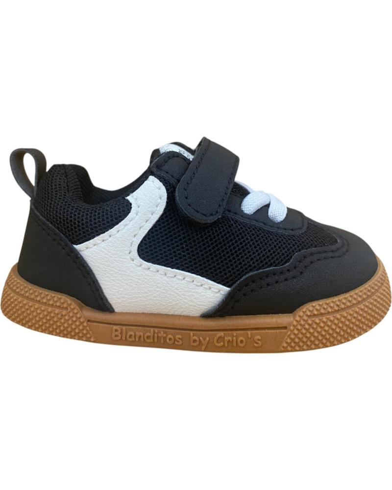 BARFUSS-SPORTSCHUHE CRIOS FLASH SCHWARZ MIT KLETTVERSCHLUSS NEGRO