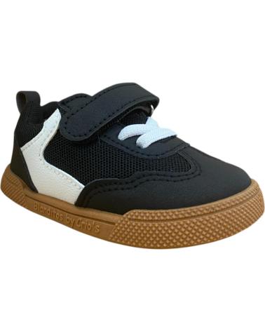 BARFUSS-SPORTSCHUHE CRIOS FLASH SCHWARZ MIT KLETTVERSCHLUSS NEGRO
