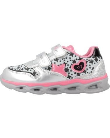 CHICCO SNEAKERS SPORTIVE CARISSA ARGENTO CON STELLE E LUCI PER BAMBINA PLATA