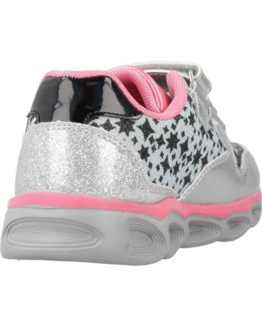 CHICCO SNEAKERS SPORTIVE CARISSA ARGENTO CON STELLE E LUCI PER BAMBINA PLATA