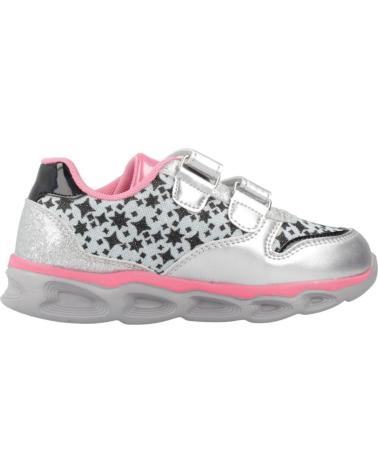 CHICCO SNEAKERS SPORTIVE CARISSA ARGENTO CON STELLE E LUCI PER BAMBINA PLATA
