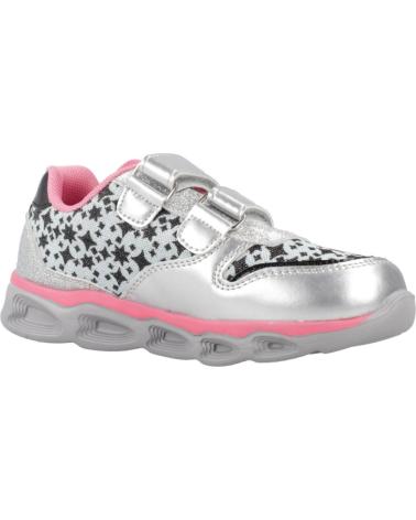 CHICCO SNEAKERS SPORTIVE CARISSA ARGENTO CON STELLE E LUCI PER BAMBINA PLATA