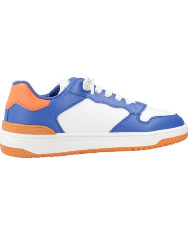 GEOX J WASHIBA C0685 - SNEAKERS CASUAL BIANCO E BLU PER BAMBINO C0685