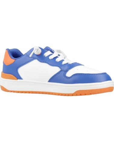 GEOX J WASHIBA C0685 - SNEAKERS CASUAL BIANCO E BLU PER BAMBINO C0685