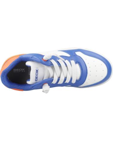 GEOX J WASHIBA C0685 - SNEAKERS CASUAL BIANCO E BLU PER BAMBINO C0685