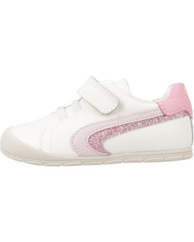 PABLOSKY 060337P - SNEAKERS BIANCHE CON DETTAGLI ROSA PINK