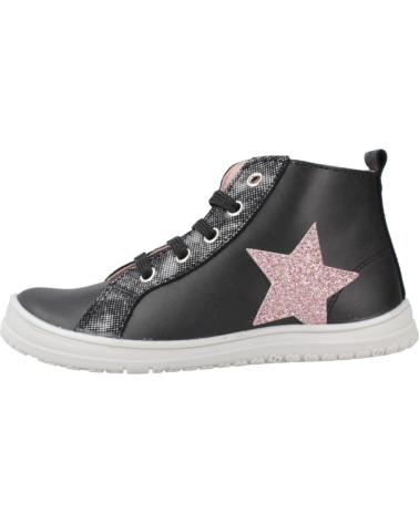 PABLOSKY 445515P - SNEAKERS ALTE NERE CON STELLA ROSA NEGRO