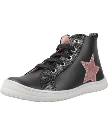 PABLOSKY 445515P - SNEAKERS ALTE NERE CON STELLA ROSA NEGRO