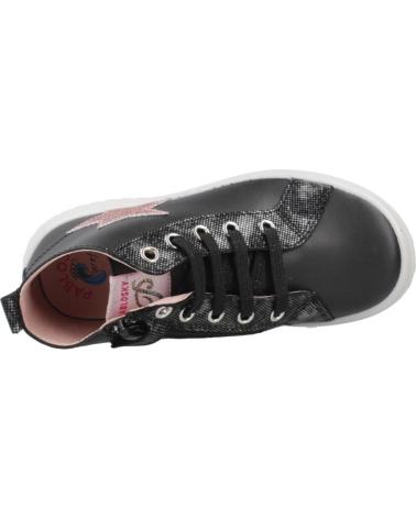 PABLOSKY 445515P - SNEAKERS ALTE NERE CON STELLA ROSA NEGRO