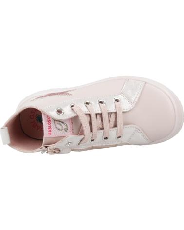 PABLOSKY 445575P - STIVALETTO ROSA CON STELLA E CHIUSURA LATERALE RSAPLO