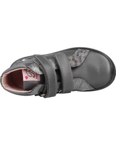 STIVALI PABLOSKY 445655P ARGENTO PIOMBO CON CHIUSURA A STRAPPO PLOMO