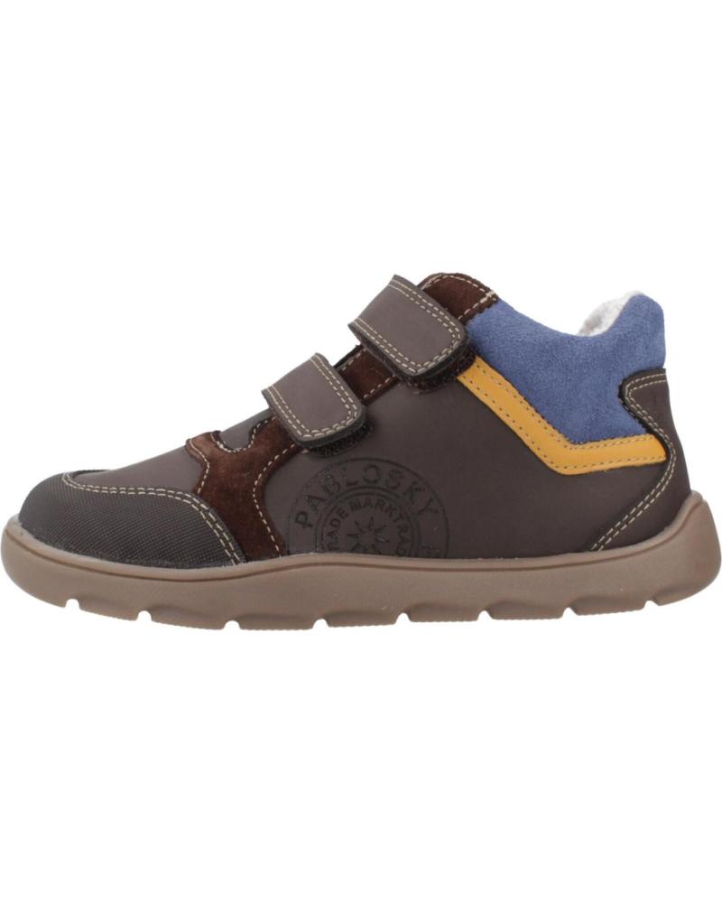 SNEAKERS PABLOSKY 519494P MARRONE CIOCCOLATO CON CHIUSURA A STRAPPO CHCLT