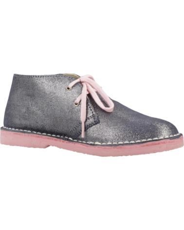 BOTAS CHICCO 1060530C PLATEADAS CON DETALLES FLORALES Y CORDONES ROSAS 810