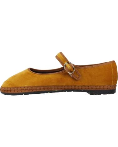 FLABELUS AMARANTA - MUSTARD YELLOW VELVET BALLET FLATS WITH JUTE SOLE MUSTARD