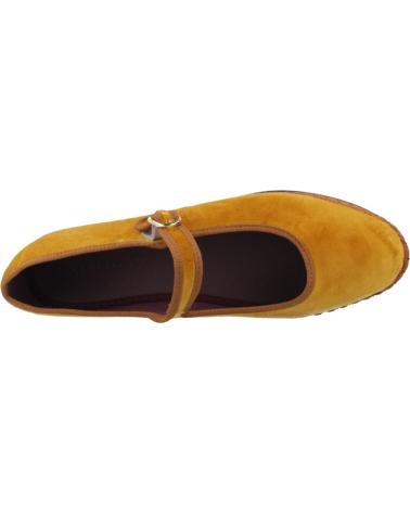 FLABELUS AMARANTA - BALLERINES EN VELOURS JAUNE MOUTARDE AVEC SEMELLE EN JUTE MUSTARD