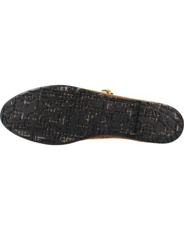 FLABELUS AMARANTA - BALLERINES EN VELOURS JAUNE MOUTARDE AVEC SEMELLE EN JUTE MUSTARD