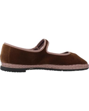FLABELUS BALTHASAR - BALLERINE IN VELLUTO MARRONE CON SUOLA IN JUTA MARRON