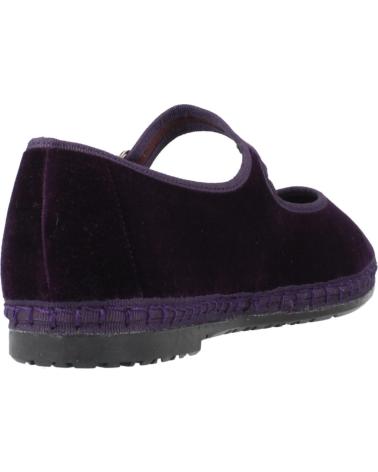 FLABELUS GATZ - BALLERINE IN VELLUTO VIOLA CON SUOLA IN JUTA BRNJNA