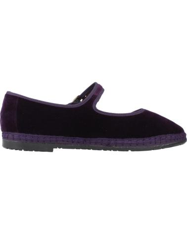 FLABELUS GATZ - BALLERINE IN VELLUTO VIOLA CON SUOLA IN JUTA BRNJNA
