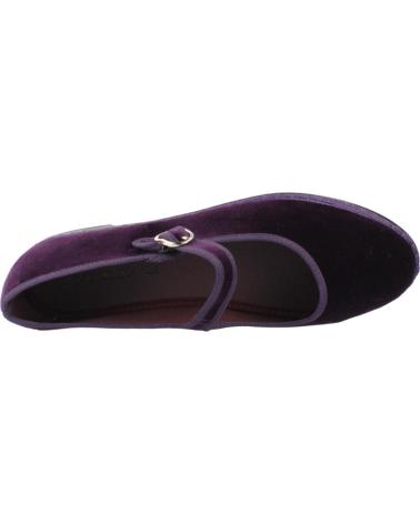 FLABELUS GATZ - BALLERINE IN VELLUTO VIOLA CON SUOLA IN JUTA BRNJNA