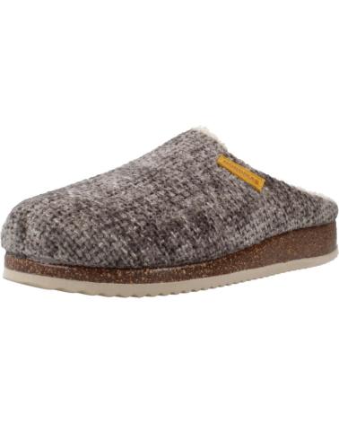 NORDIKAS 2255: LEAD GREY FELT LOUNGEWEAR FOOTWEAR PLOMO