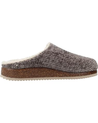 NORDIKAS 2255: LEAD GREY FELT LOUNGEWEAR FOOTWEAR PLOMO