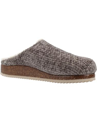 NORDIKAS 2255: LEAD GREY FELT LOUNGEWEAR FOOTWEAR PLOMO