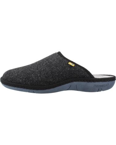 NORDIKAS MODEL 2630 BLACK SLIPPERS FOR MEN NEGRO