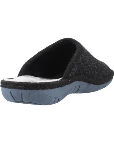 NORDIKAS MODEL 2630 BLACK SLIPPERS FOR MEN NEGRO