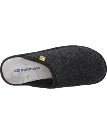 NORDIKAS MODEL 2630 BLACK SLIPPERS FOR MEN NEGRO