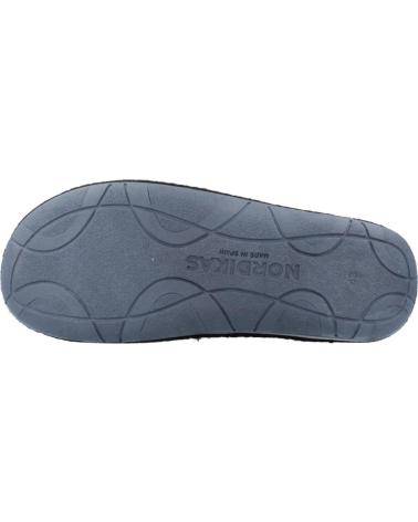 NORDIKAS MODEL 2630 BLACK SLIPPERS FOR MEN NEGRO
