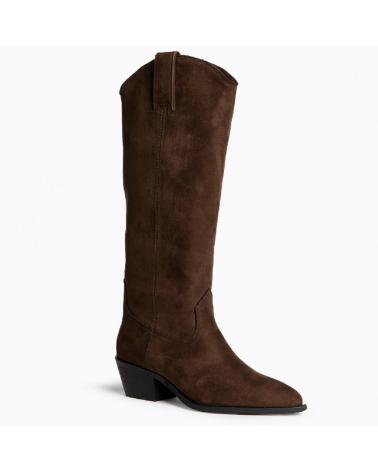CORINA M5795 WILDLEDER-COWBOY-STIEFEL - KAFFEEFARBE CAFE