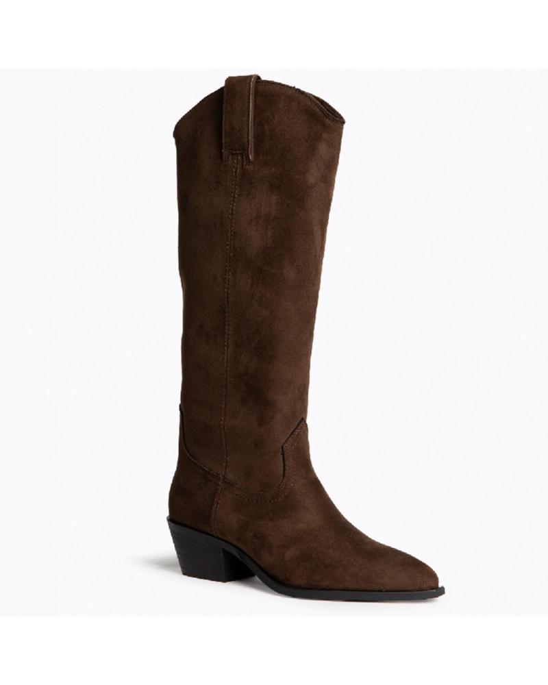 CORINA M5795 WILDLEDER-COWBOY-STIEFEL - KAFFEEFARBE CAFE