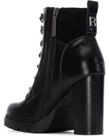 STIVALETTO REFRESH 17292601 NERO CON LACCI E TACCO LARGO NEGRO