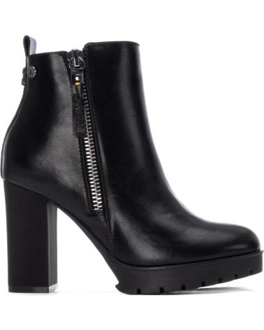 STIVALETTO REFRESH 17292901 NERO CON CERNIERA E TACCO LARGO NEGRO